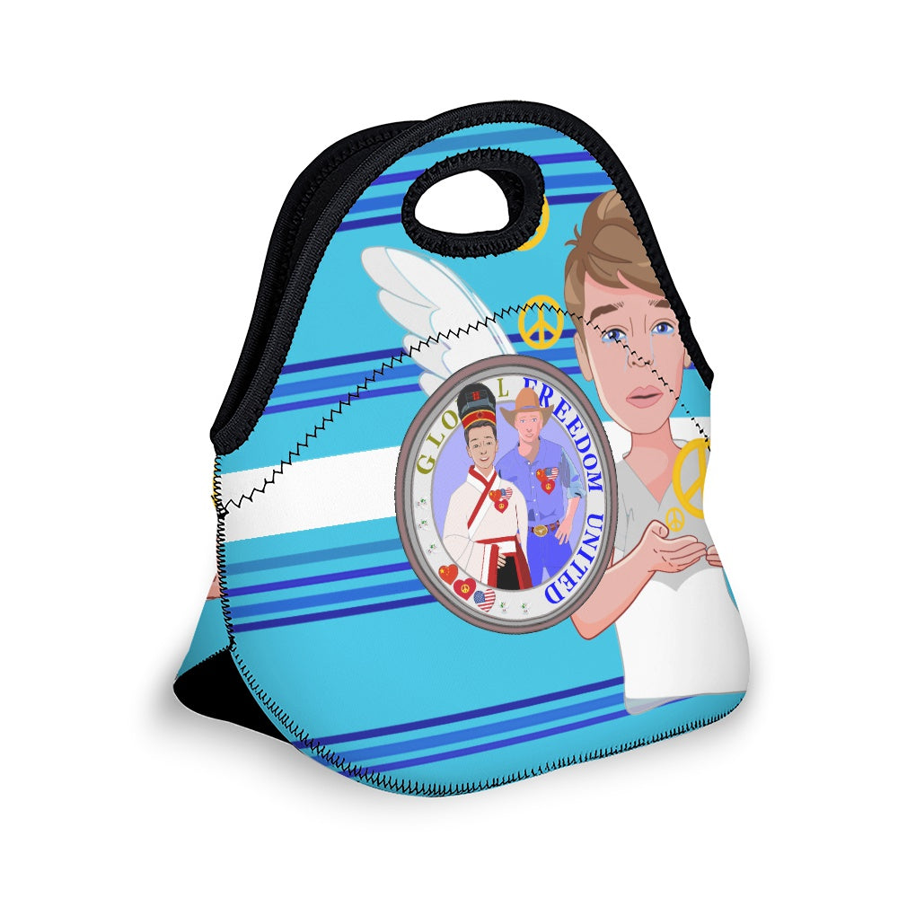 Meal Back GLOBAL FREEDOM UNITED© Men China & USA Blue 2