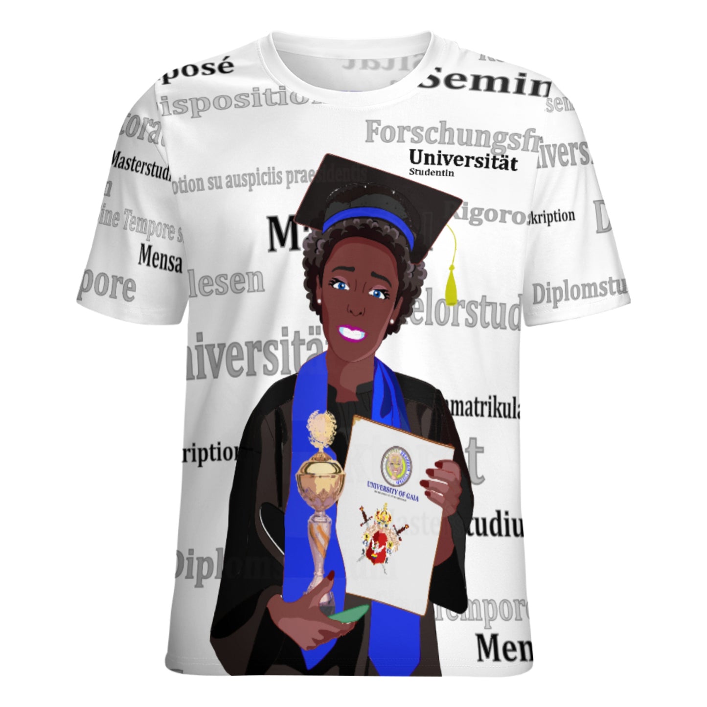 Women´s T-shirt Global Freedom United Afro Student Girl Cooper Place