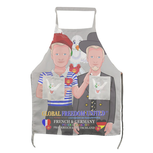 Apron GLOBAL FREEDOM UNITED© Men French & Germany Grey