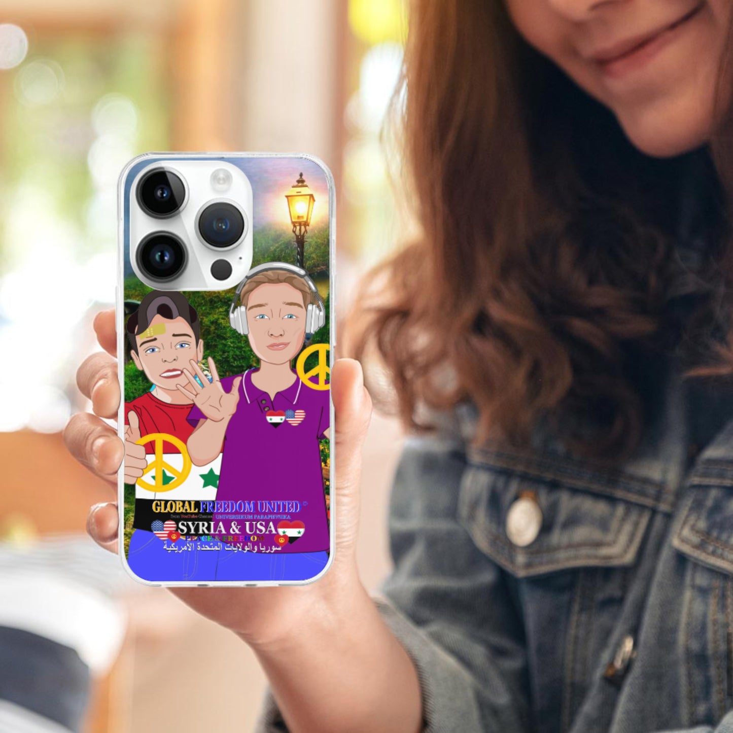 Mobile Phone Case GLOBAL FREEDOM UNITED© Men Syria & USA