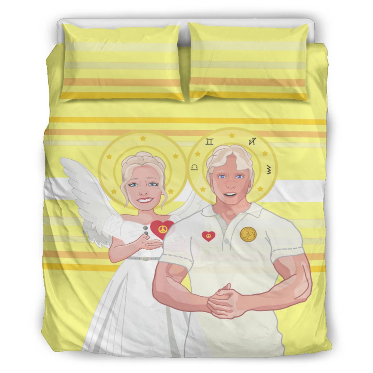 Bed Line GLOBAL FREEDOM UNITED© Archangel Michael & Maria Magdalena Yellow