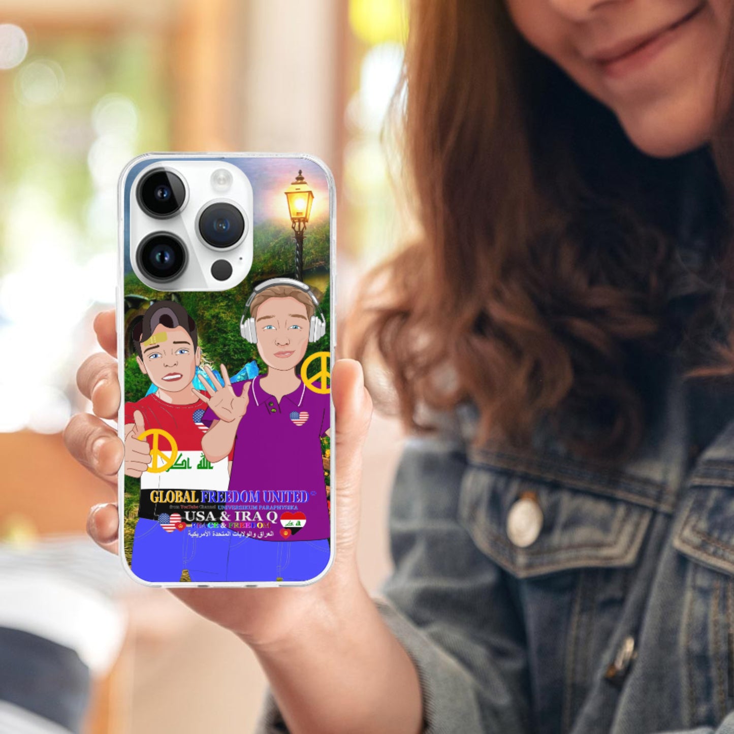 Mobile Phone Case GLOBAL FREEDOM UNITED© Men Iraq & USA