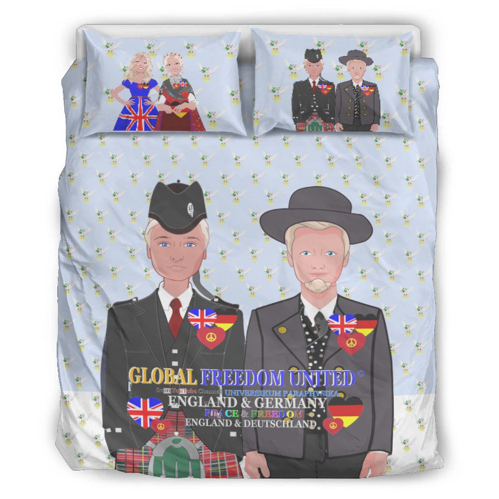 Bed Line GLOBAL FREEDOM UNITED© Men England & Germany Light Blue