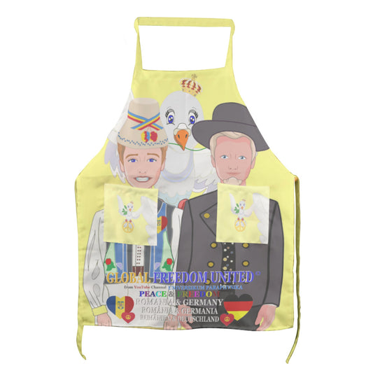 Apron GLOBAL FREEDOM UNITED© Men Romania & Germany Yellow