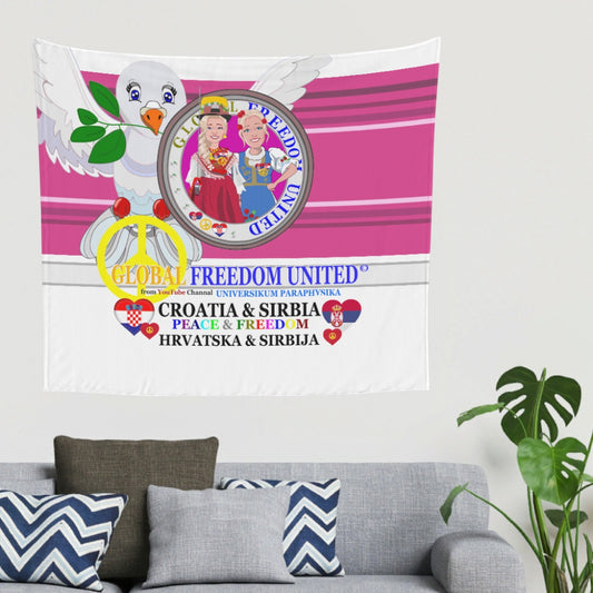 Tapestry Global Freedom United Women Croatia & Serbia Old Peace Pink