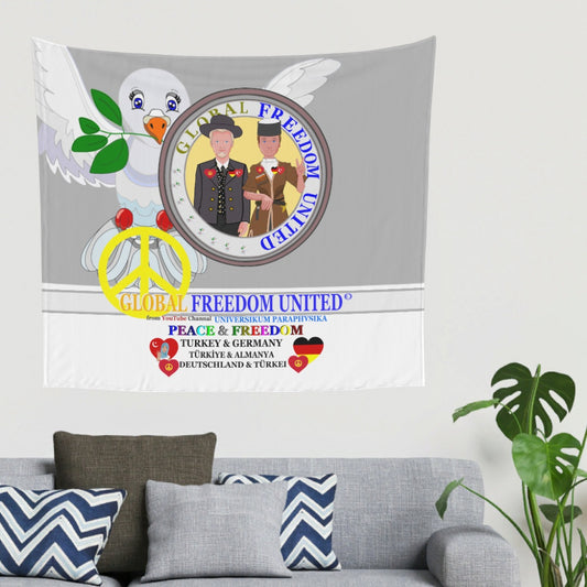 Tapestry Global Freedom United Men Turkey & Germany Old Peace Grey