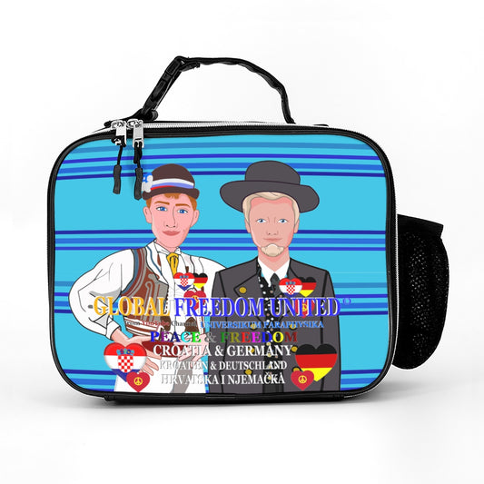 Laether Meal Back GLOBAL FREEDOM UNITED© Men Croatia & Germany Blue
