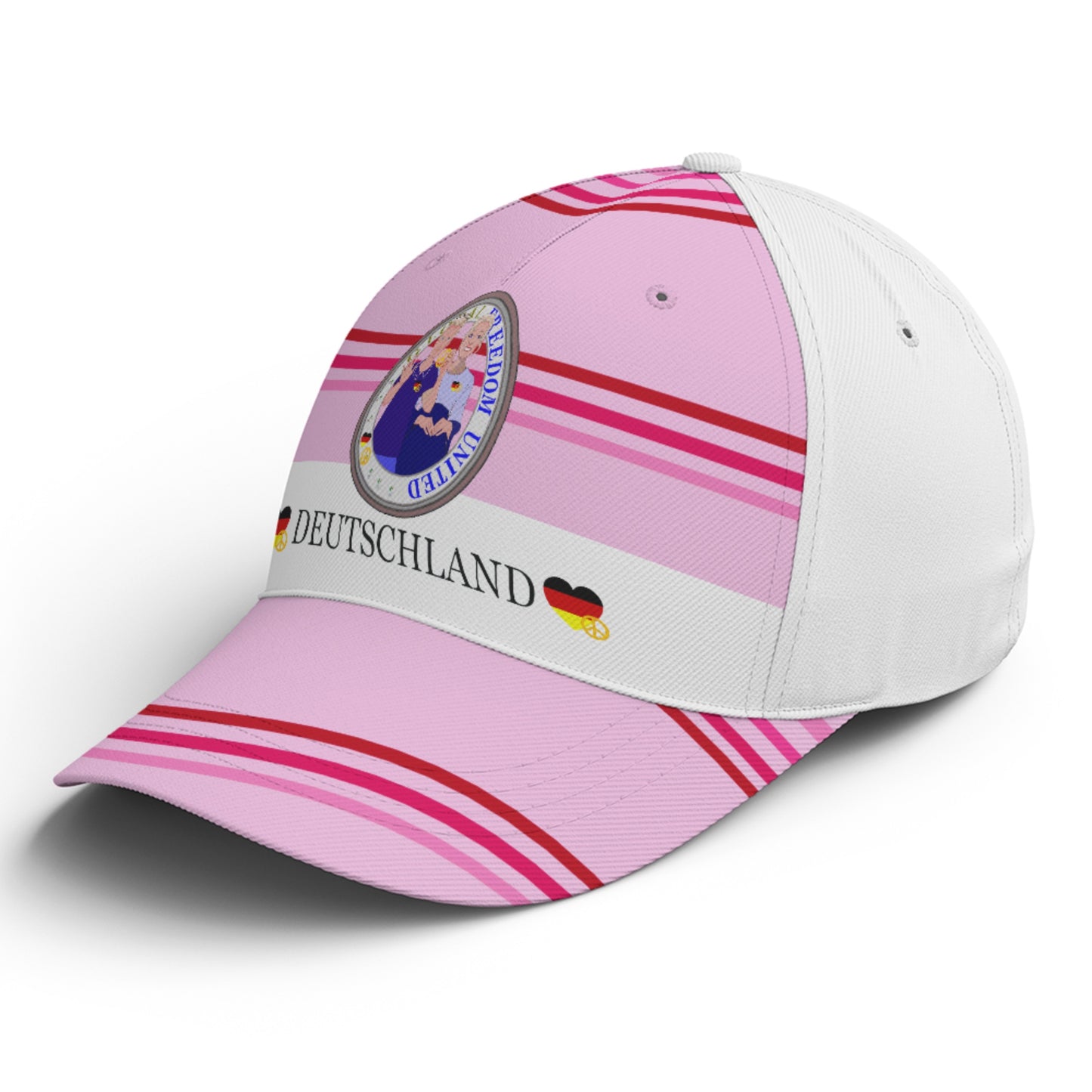 Basketball Cap Global Freedom United Couple Edition Germany V2 Pink2