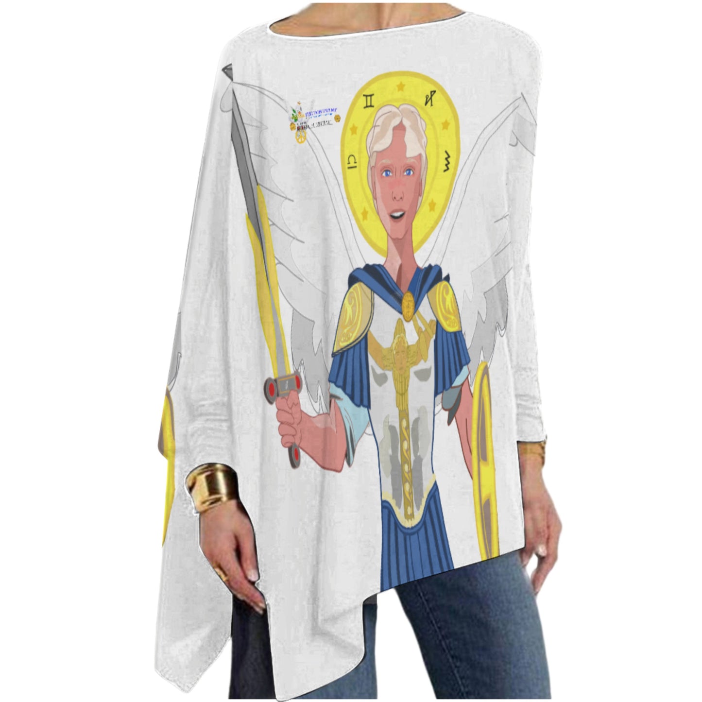 Pullover Long Sleeve T-shirt Global Freedom United Archangel Michael Wight