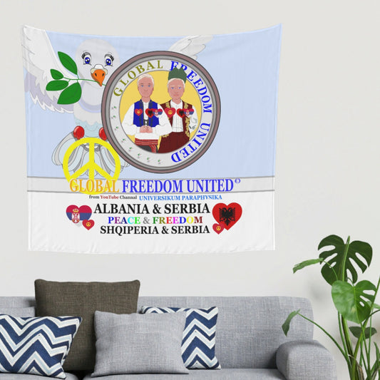 Tapestry Global Freedom United Men Albania & Serbia Old Peace Light Blue
