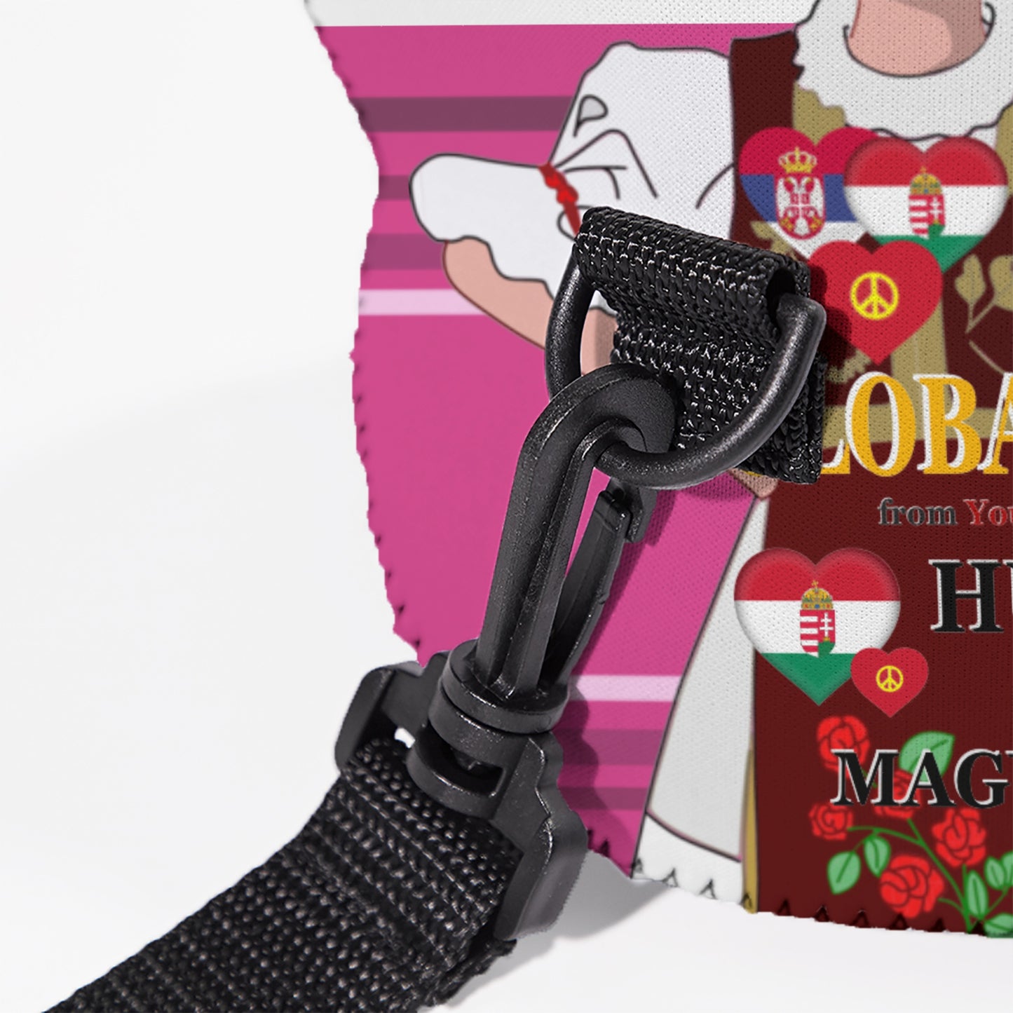 Meal Bag With Straw GLOBAL FREEDOM UNITED© Women Hungary & Serbia Pink 1