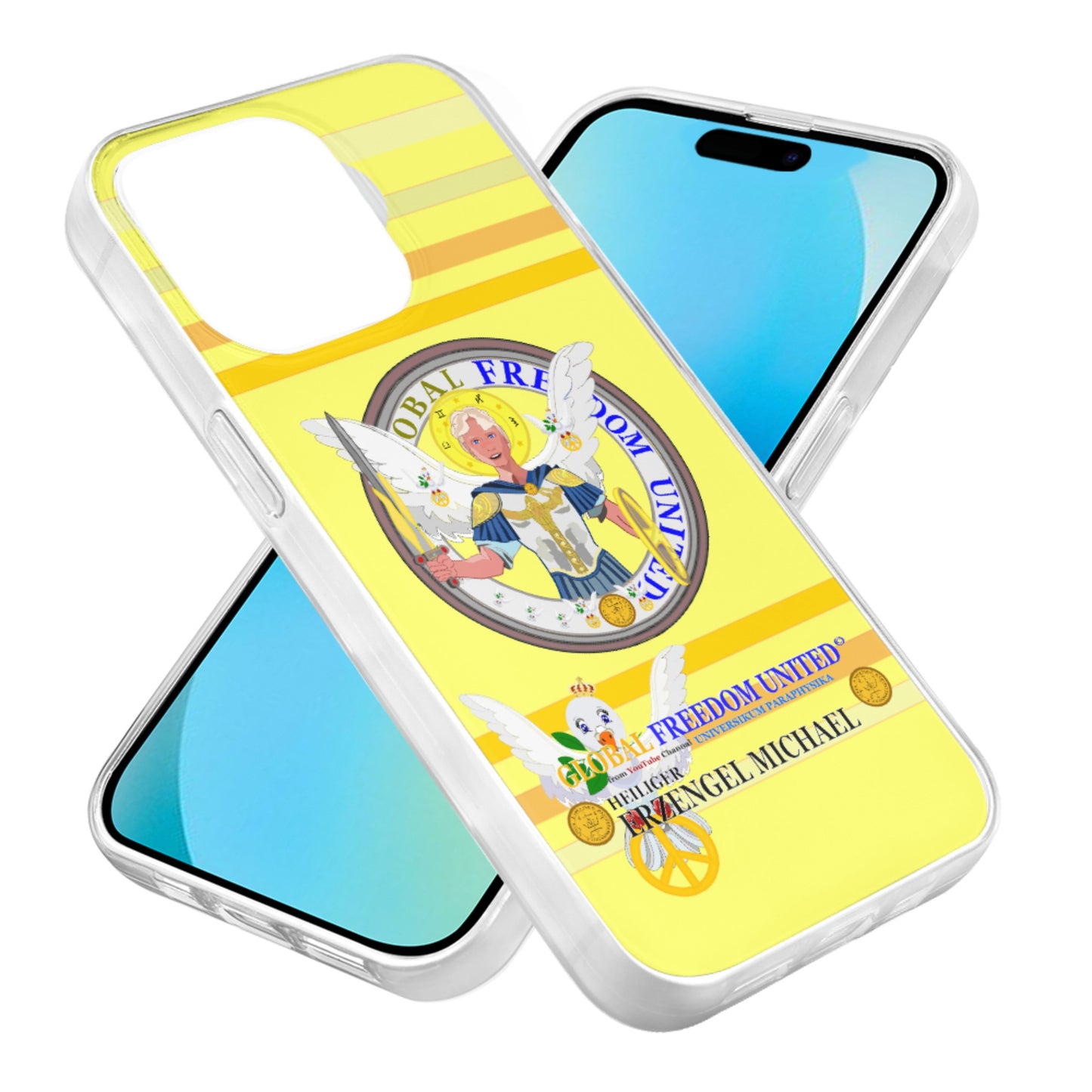Phone Case Global Freedom United Archangel Michael German Yellow