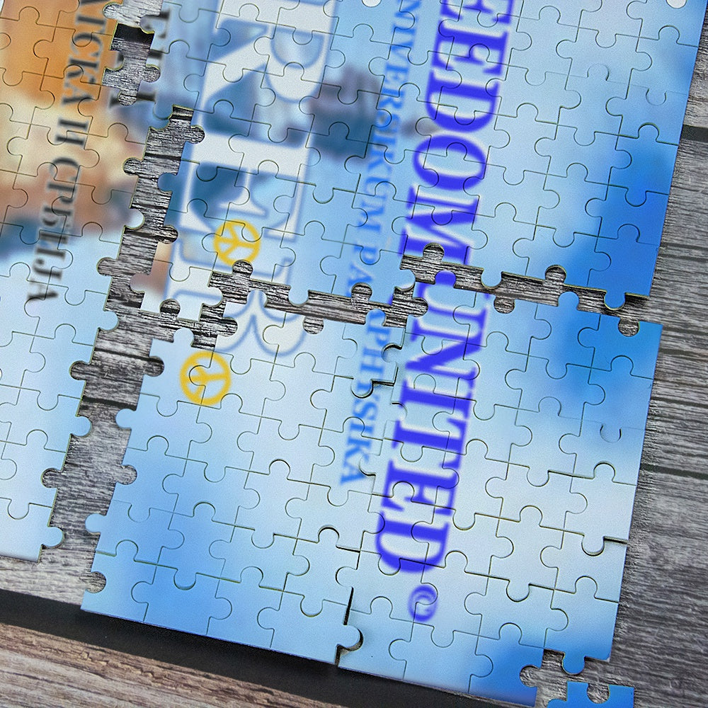 Paper Puzzle Global Freedom United Croatia & Serbia Zagreb Old Peace