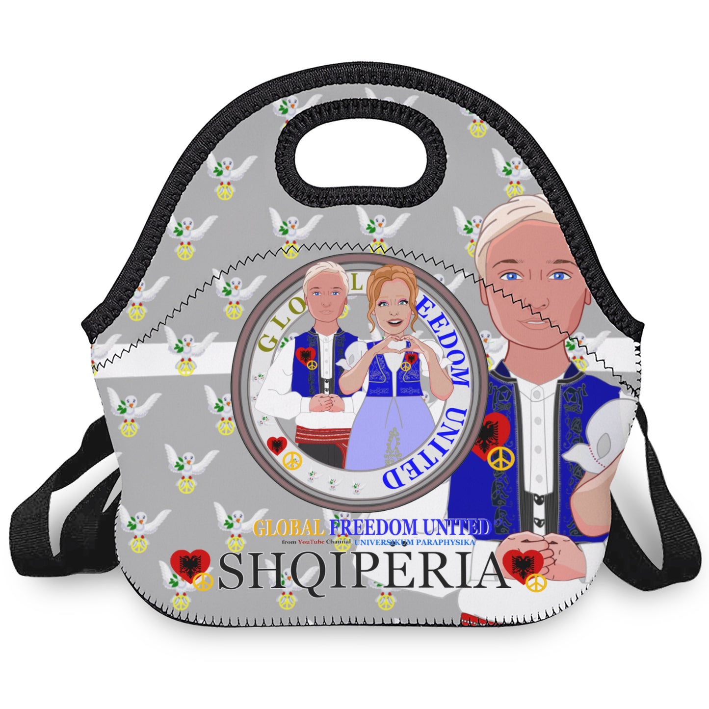 Meal Bag With Straw GLOBAL FREEDOM UNITED© Couple Albania Grey Boy