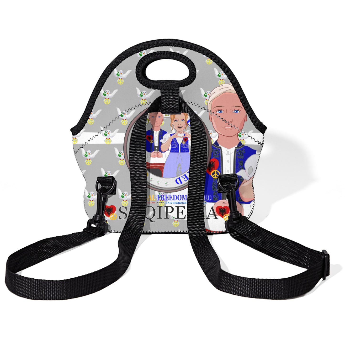 Meal Bag With Straw GLOBAL FREEDOM UNITED© Couple Albania Grey Boy