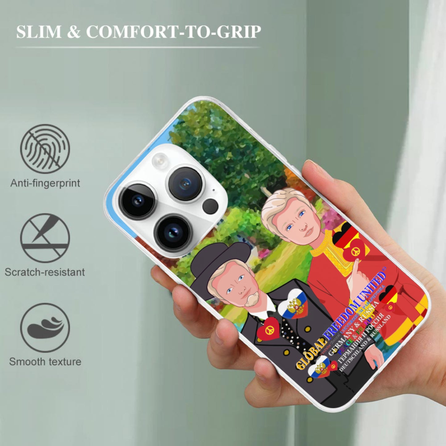 Mobile Phone Case GLOBAL FREEDOM UNITED© Men Russia & Germany