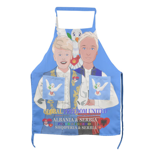 Apron GLOBAL FREEDOM UNITED© Men Albania & Serbia Blue