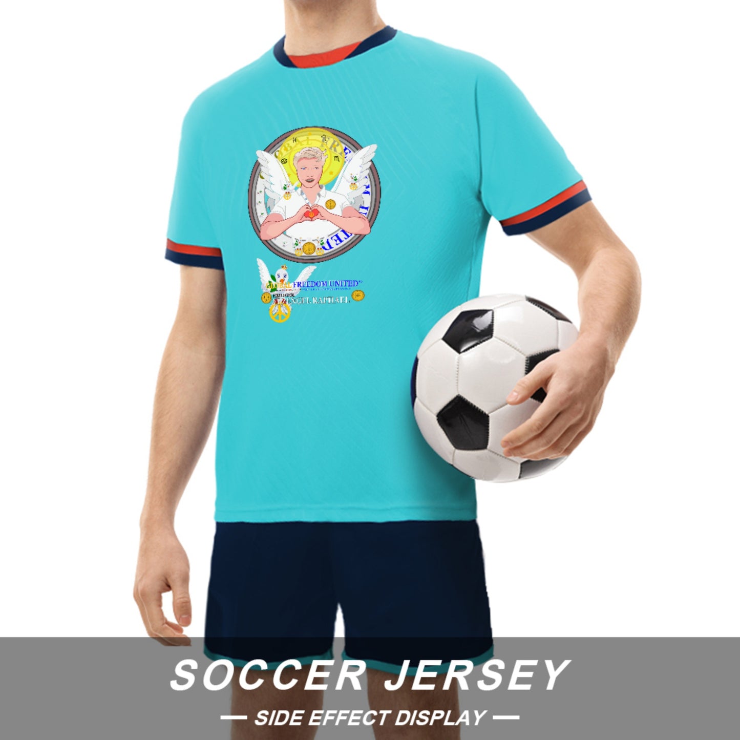 Soccer T-shirt Global Freedom United Archangel Raphael 1