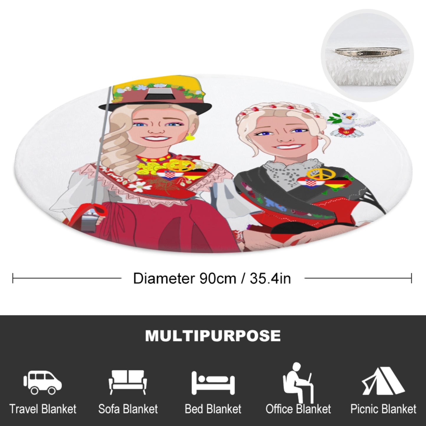 Blankets For Kits GLOBAL FREEDOM UNITED© Girl/Boy Croatia & Germany