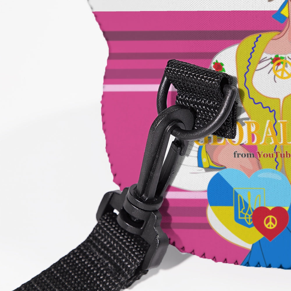 Meal Bag With Strap GLOBAL FREEDOM UNITED© Women Ukrain & Russia Pink