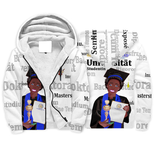 Plush Hoodie Global Freedom United Afro Student Girl Cooper Place