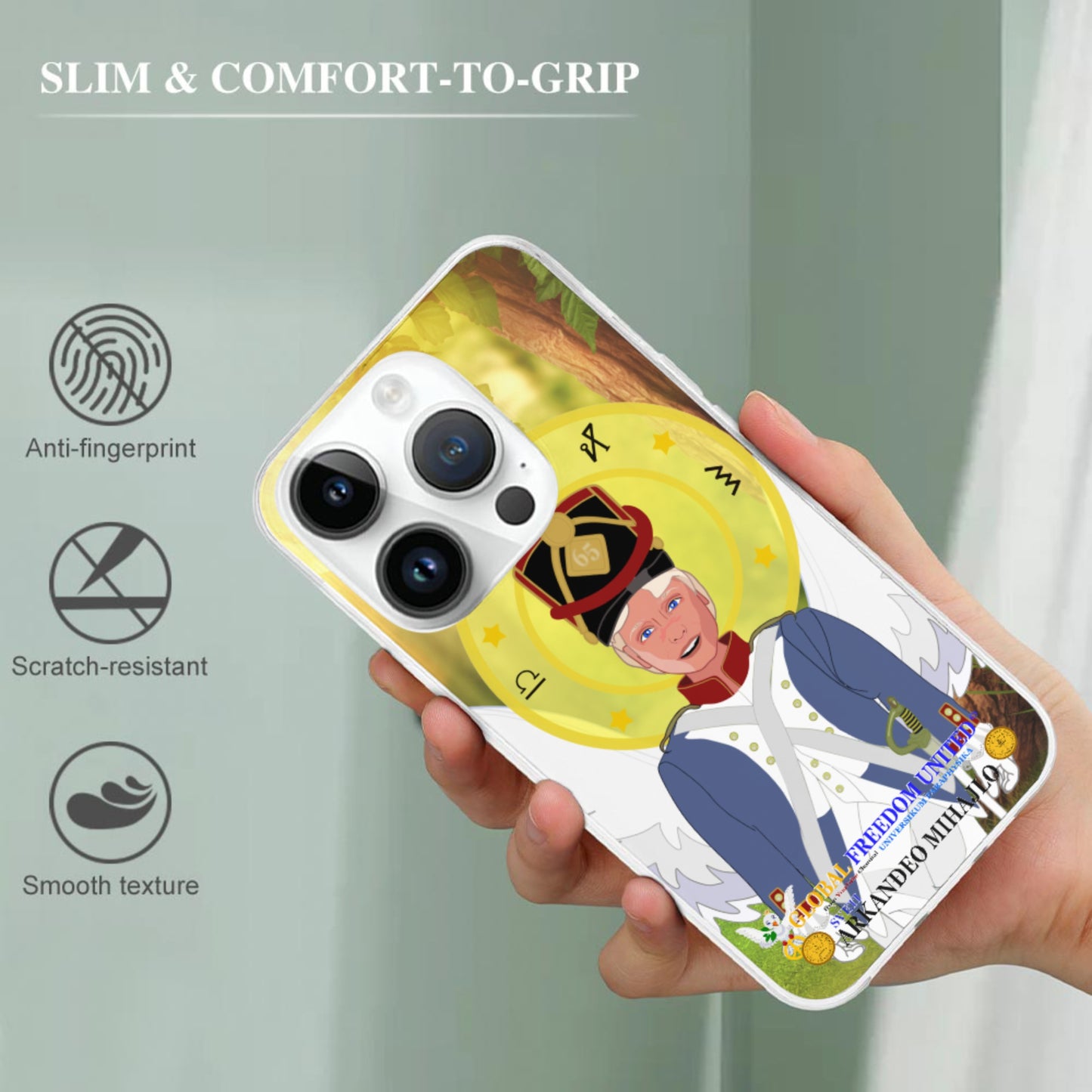 Phone Case GLOBAL FREEDOM UNITED© Archangel Michael Croatia V3