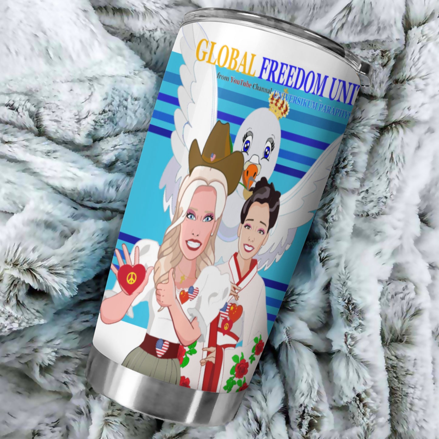 Tumbler Global Freedom United Men Usa & China Blue