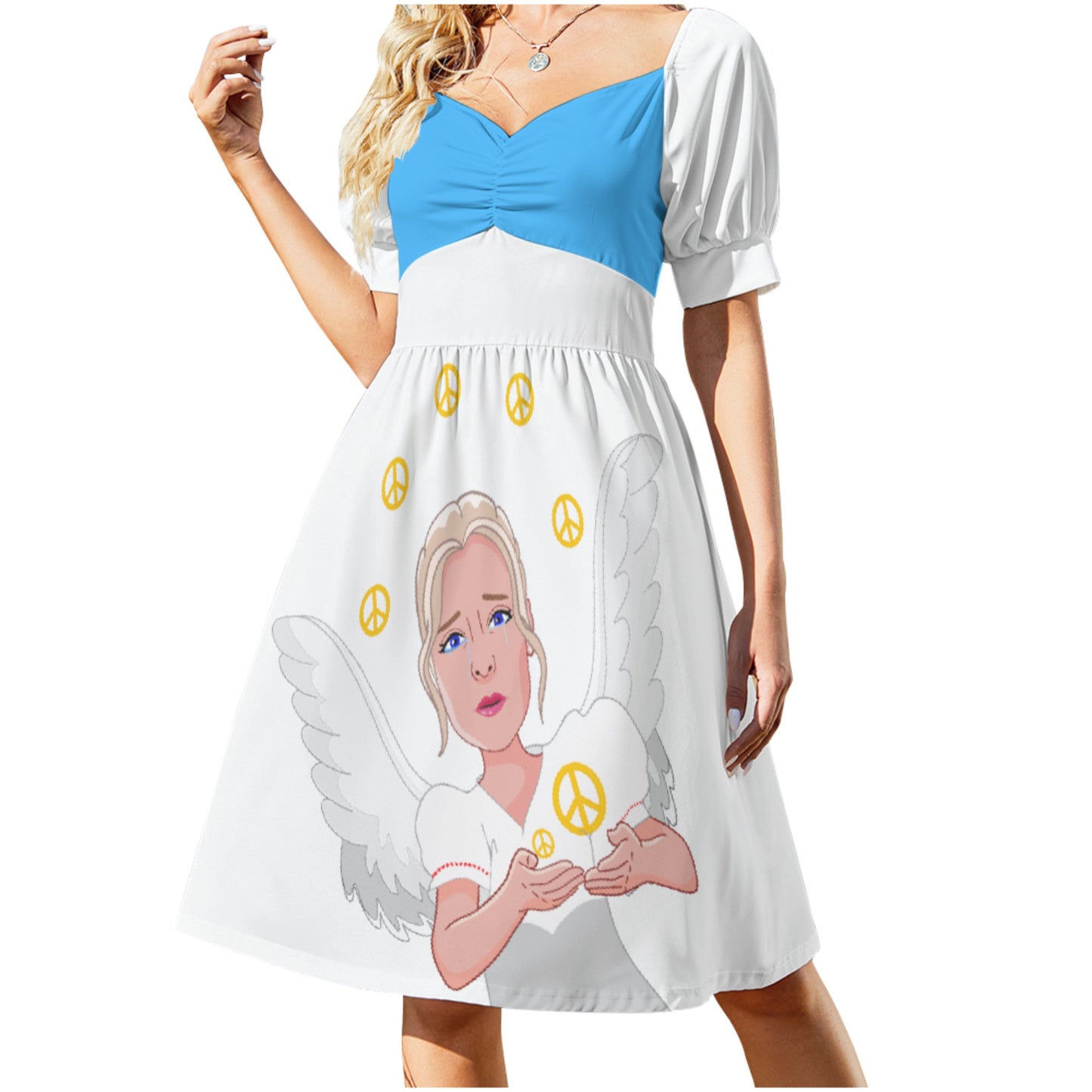 Sweet Dress Global Freedom United Peace Of Angels Old Peace Blue