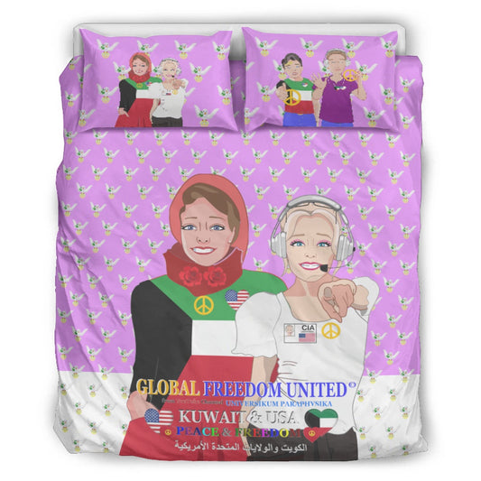 Bed Line GLOBAL FREEDOM UNITED© Women Kuwait & USA Lilac