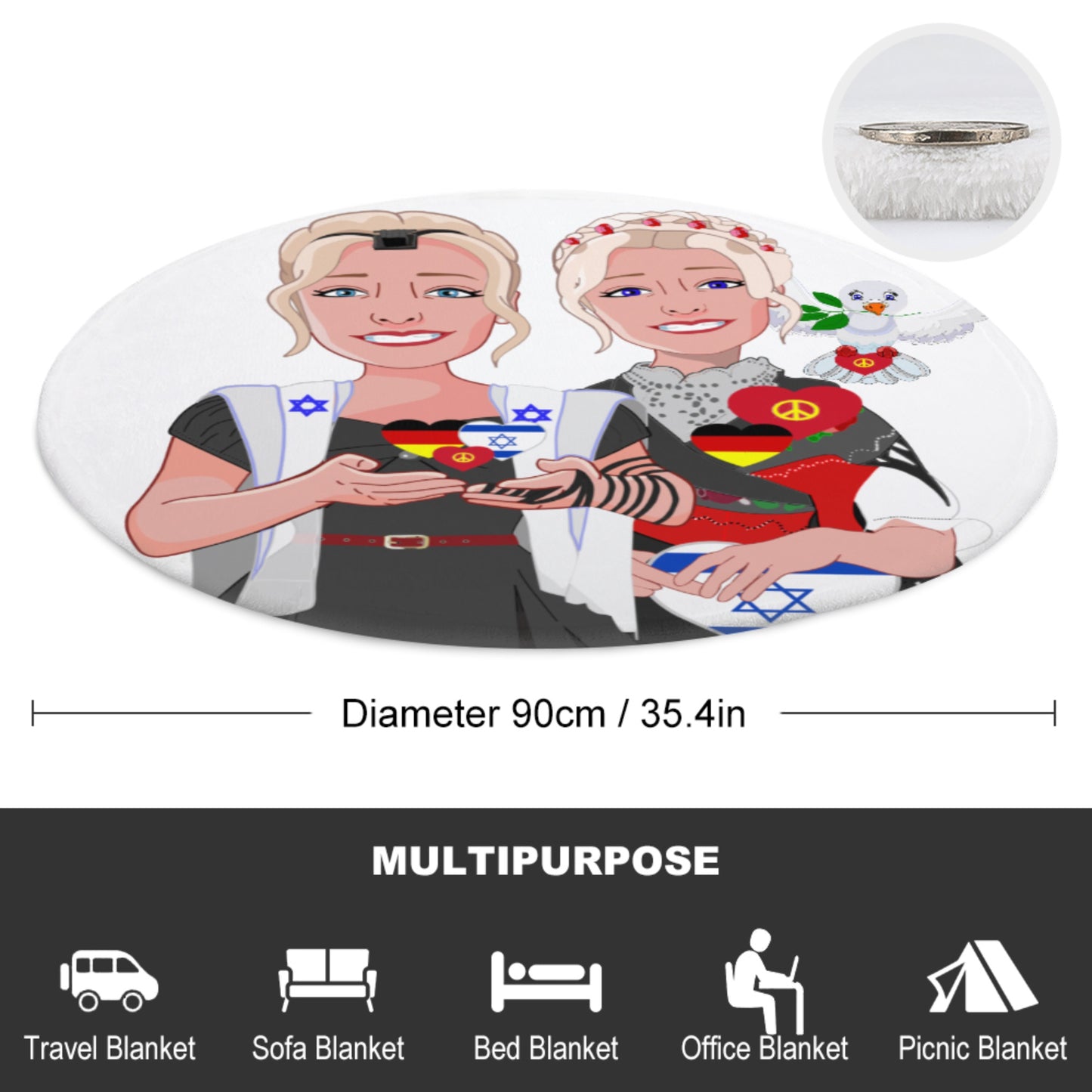 Blankets For Kits GLOBAL FREEDOM UNITED© Girls Israel & Germany