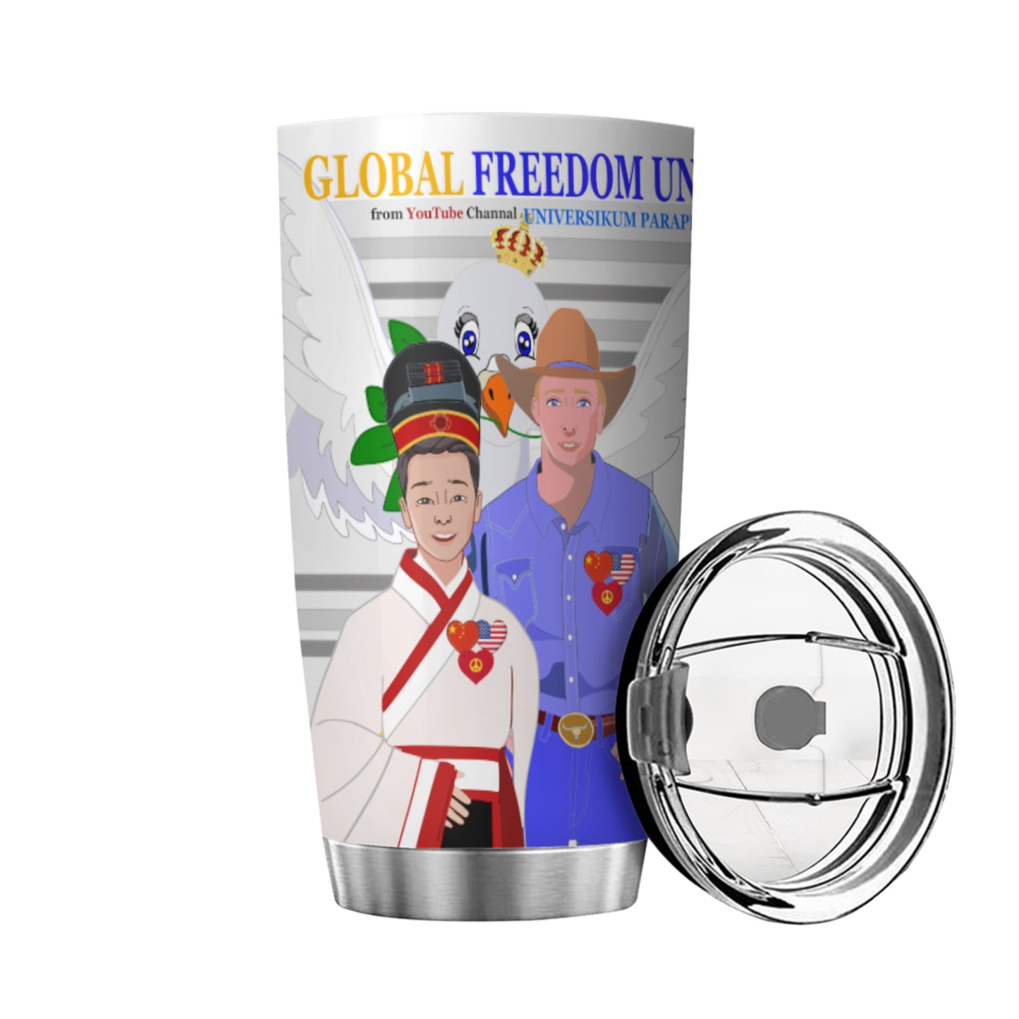 Tumbler Global Freedom United Men Usa & China Grey