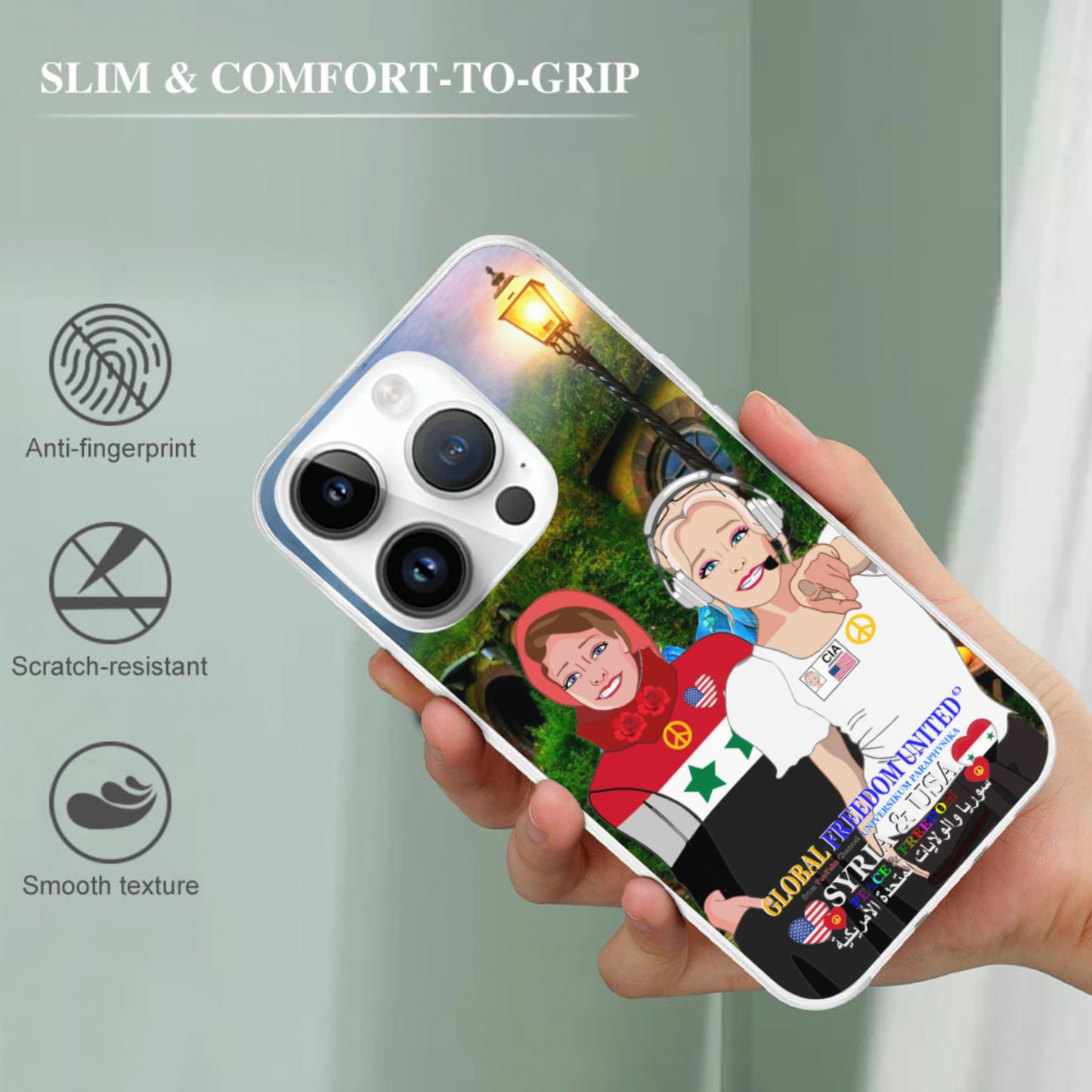 Mobile Phone Case GLOBAL FREEDOM UNITED© Women Syria & USA