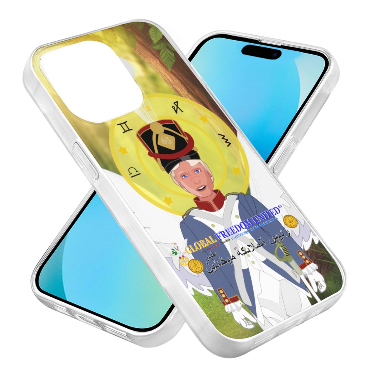 Phone Case GLOBAL FREEDOM UNITED© Archangel Michael Arabic V3