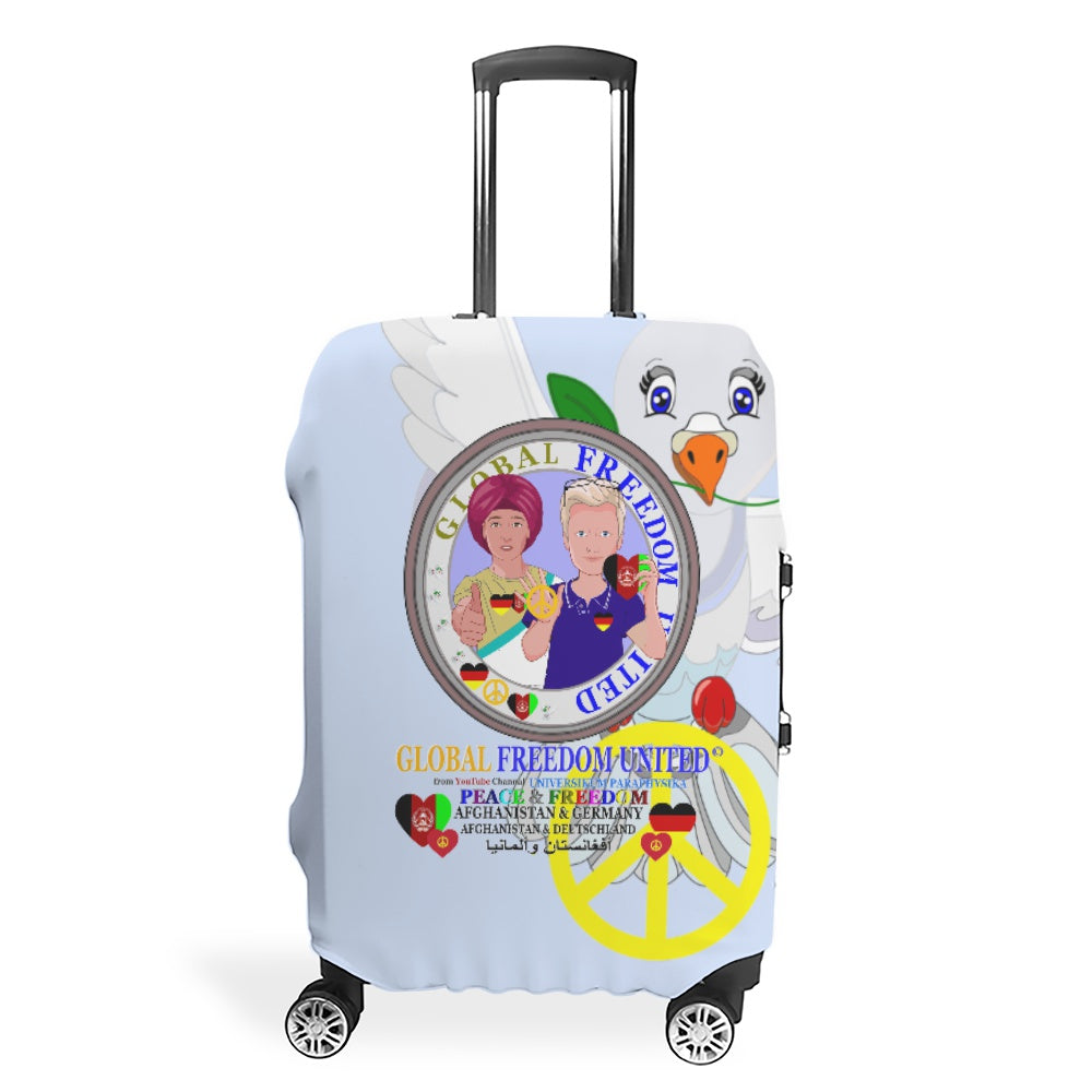 Luggage Cover GLOBAL FREEDOM UNITED© Men AFGHANISTAN & GERMANY Light Blue