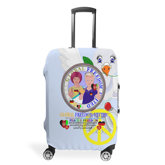 Luggage Cover GLOBAL FREEDOM UNITED© Men AFGHANISTAN & GERMANY Light Blue