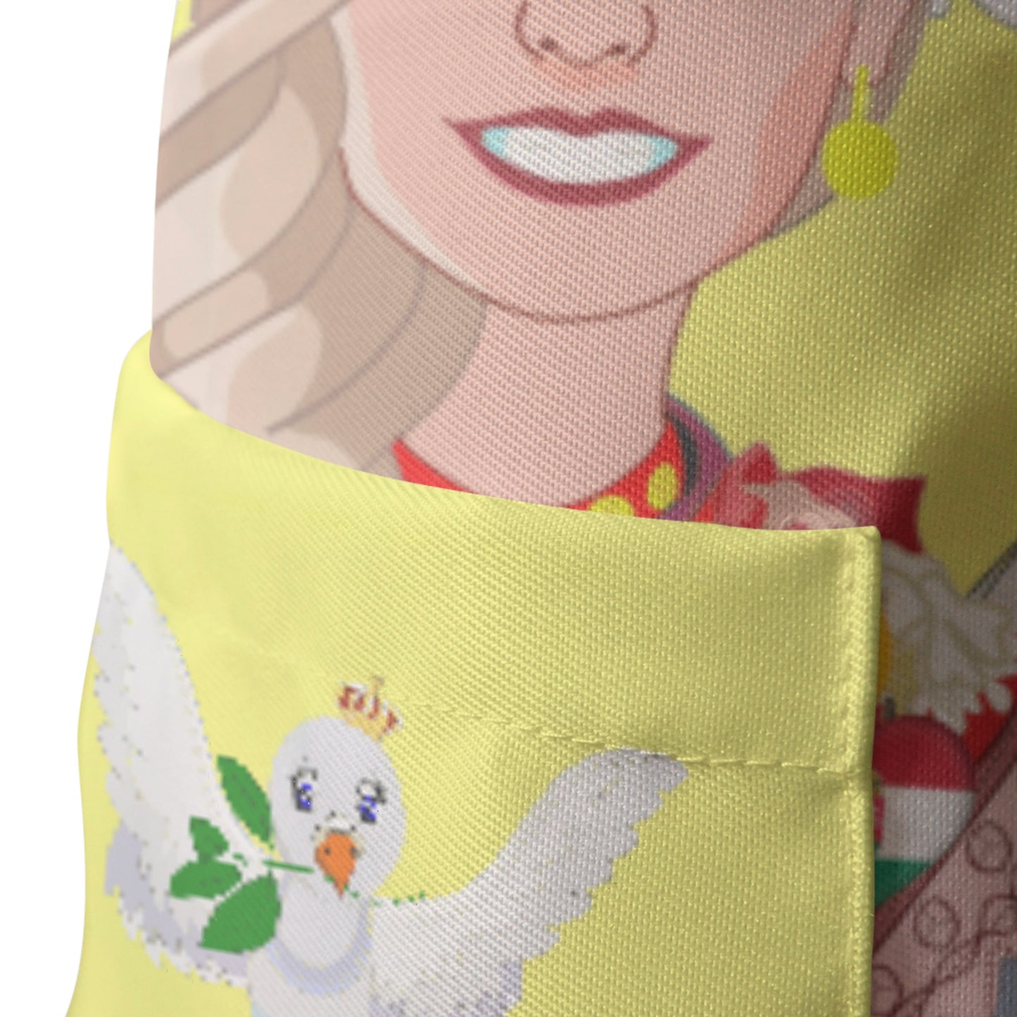 Apron GLOBAL FREEDOM UNITED© Women Croatia & Hungary Yellow