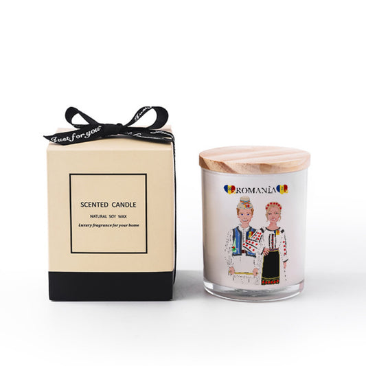 Scented Soy Candle GLOBAL FREEDOM UNITED© Couple Romania