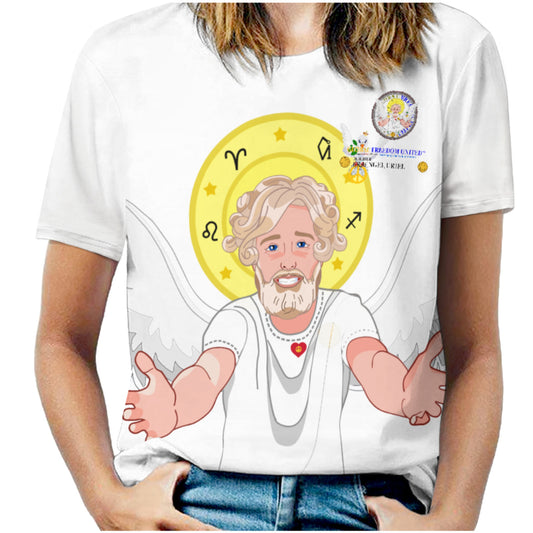 Women´s T-shirt 2 Global Freedom United Archangel Uriel German  Big