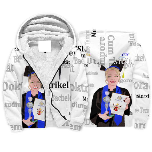 Plush Hoodie Global Freedom United Student Girl Silver Place Blond Hair 4