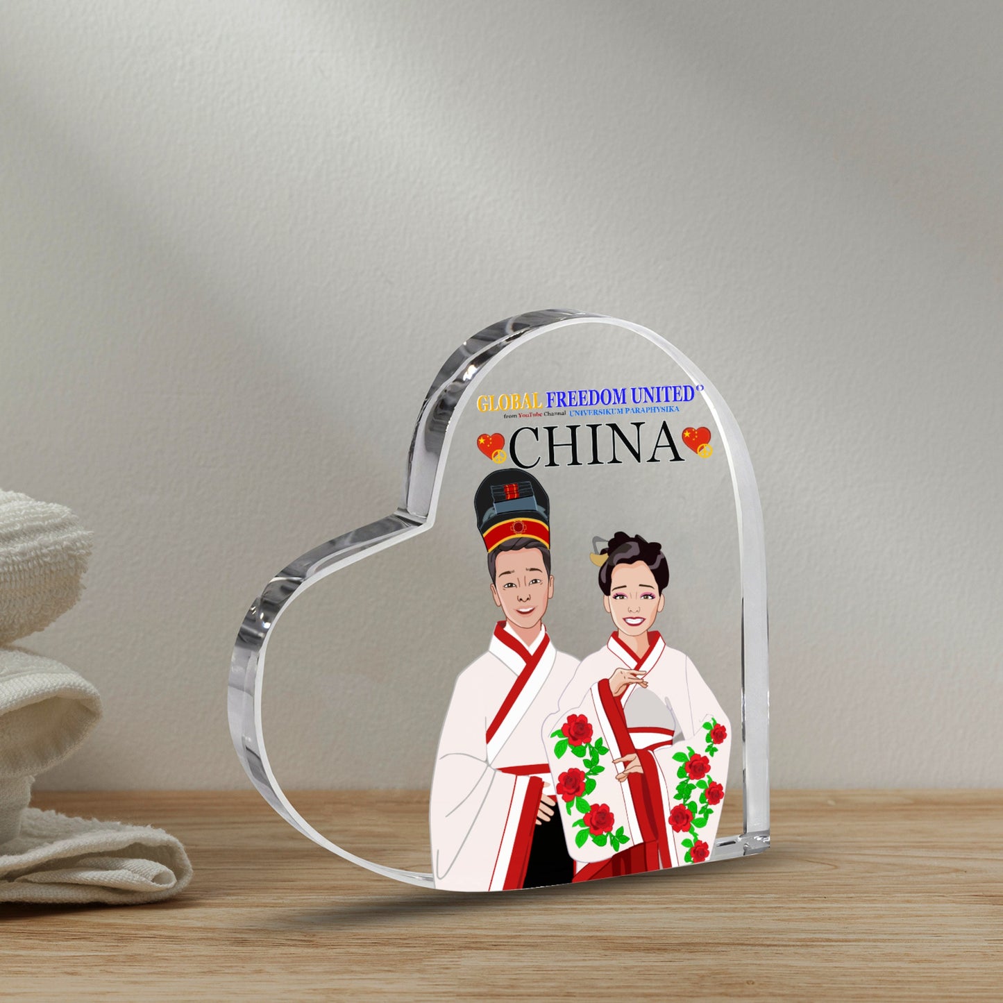 Acrylic Plaque GLOBAL FREEDOM UNITED© Couple China