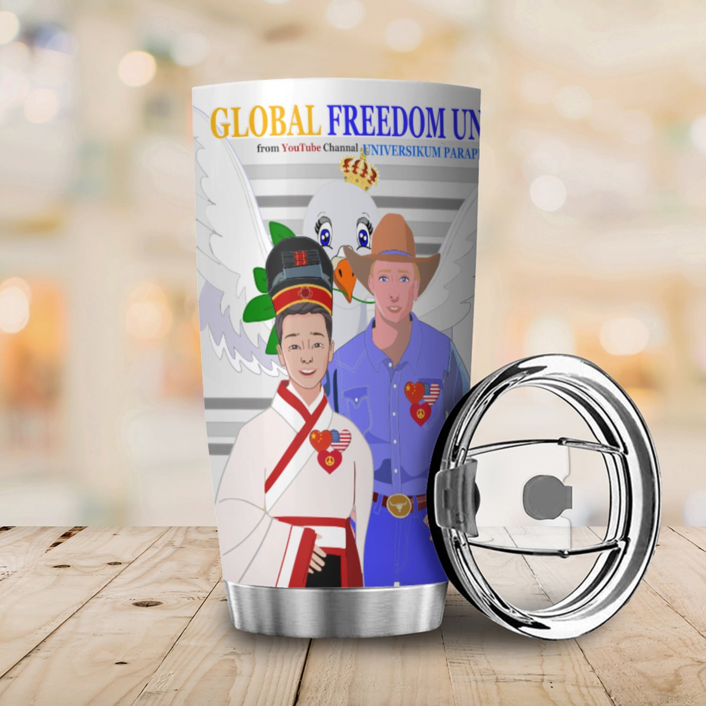 Tumbler Global Freedom United Men Usa & China Grey