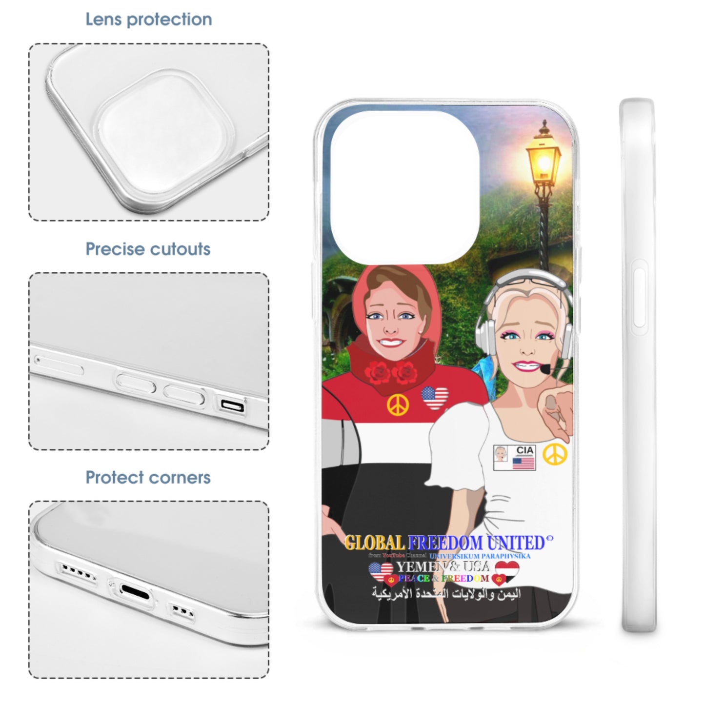 Mobile Phone Case GLOBAL FREEDOM UNITED© Women Yemen & USA