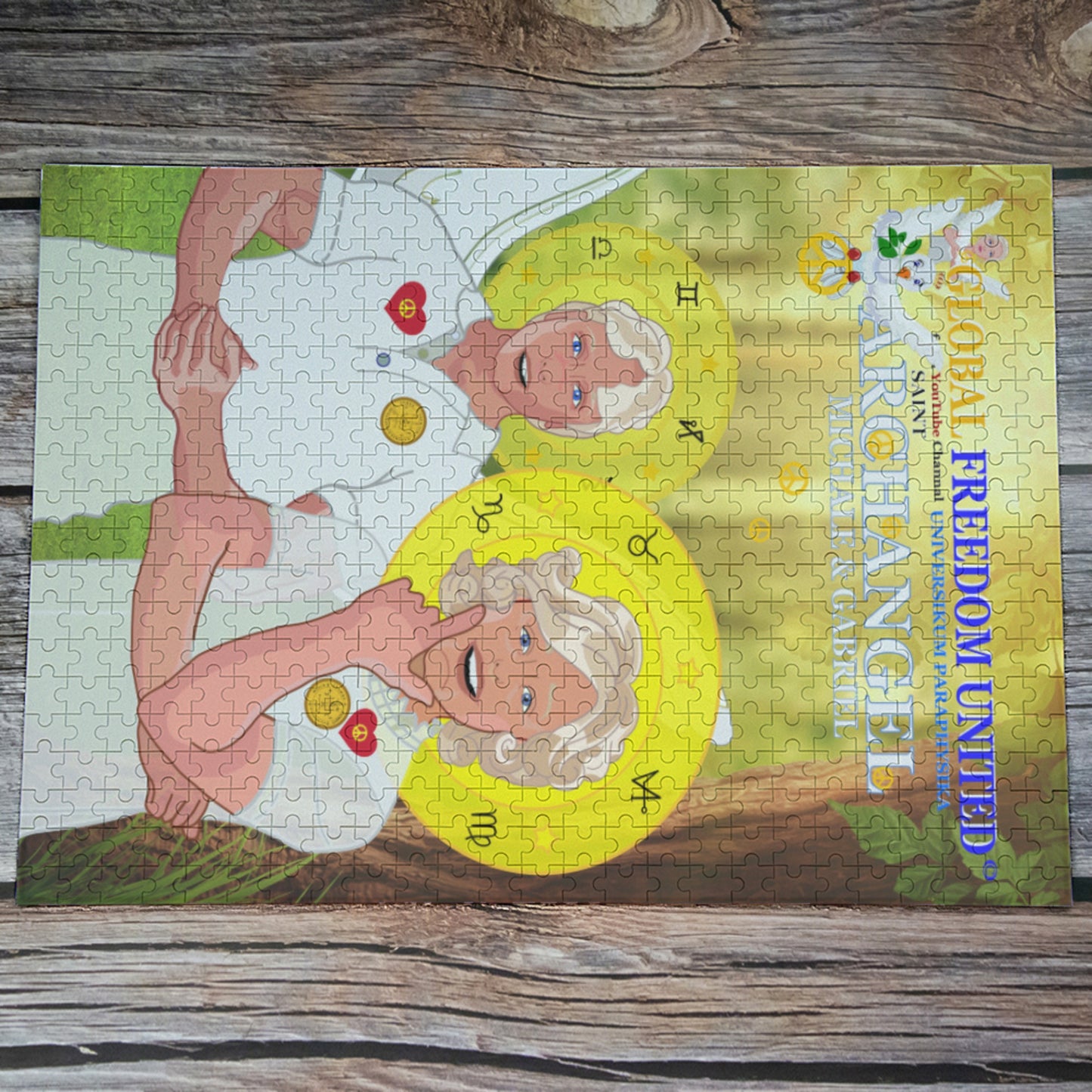 Paper Puzzle Global Freedom United Archangel Michael & Gabriel