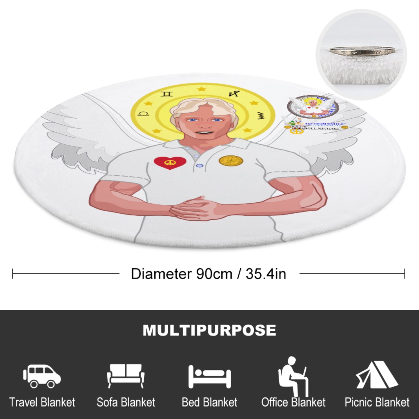 Blanket For Kits Global Freedom United Archangel Michael 2