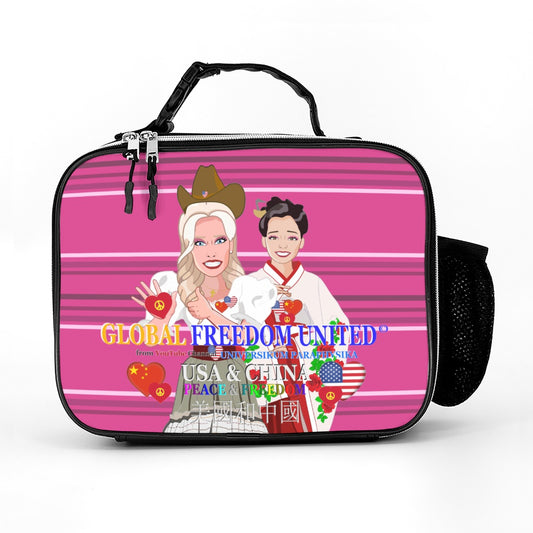 Laether Meal Back GLOBAL FREEDOM UNITED© Women China & USA Pink