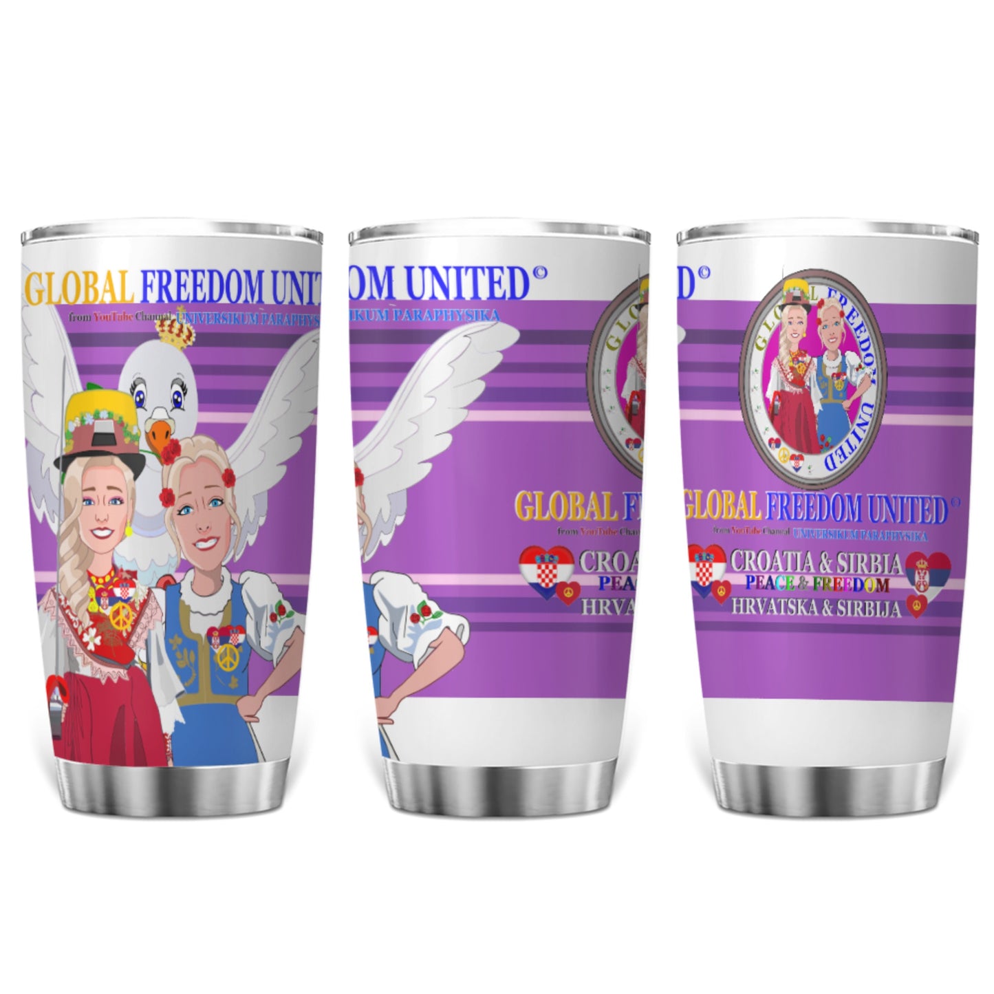 Tumbler Global Freedom United Women Croatia & Serbia Lilac