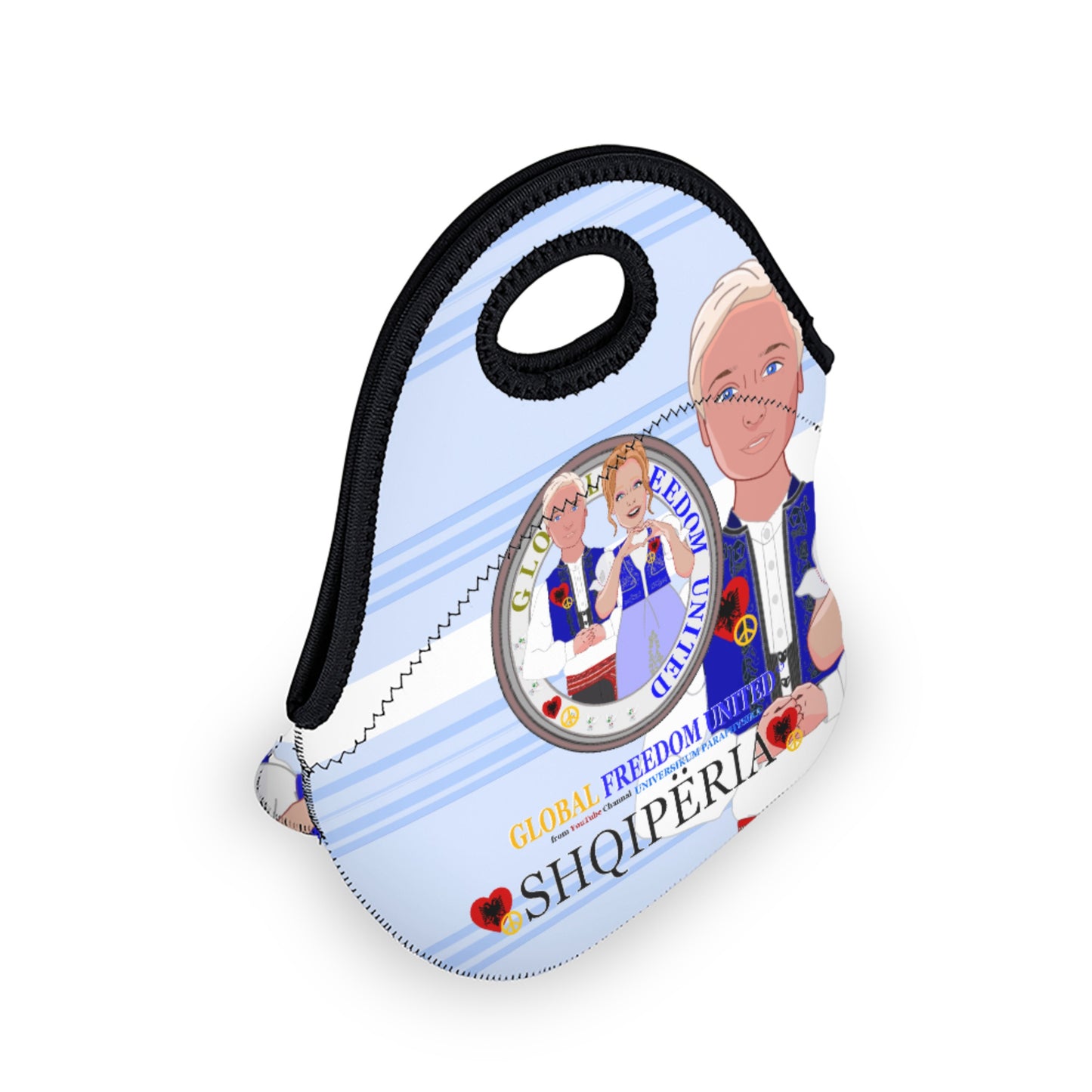 Meal Bag GLOBAL FREEDOM UNITED© Couple Albania Light Blue