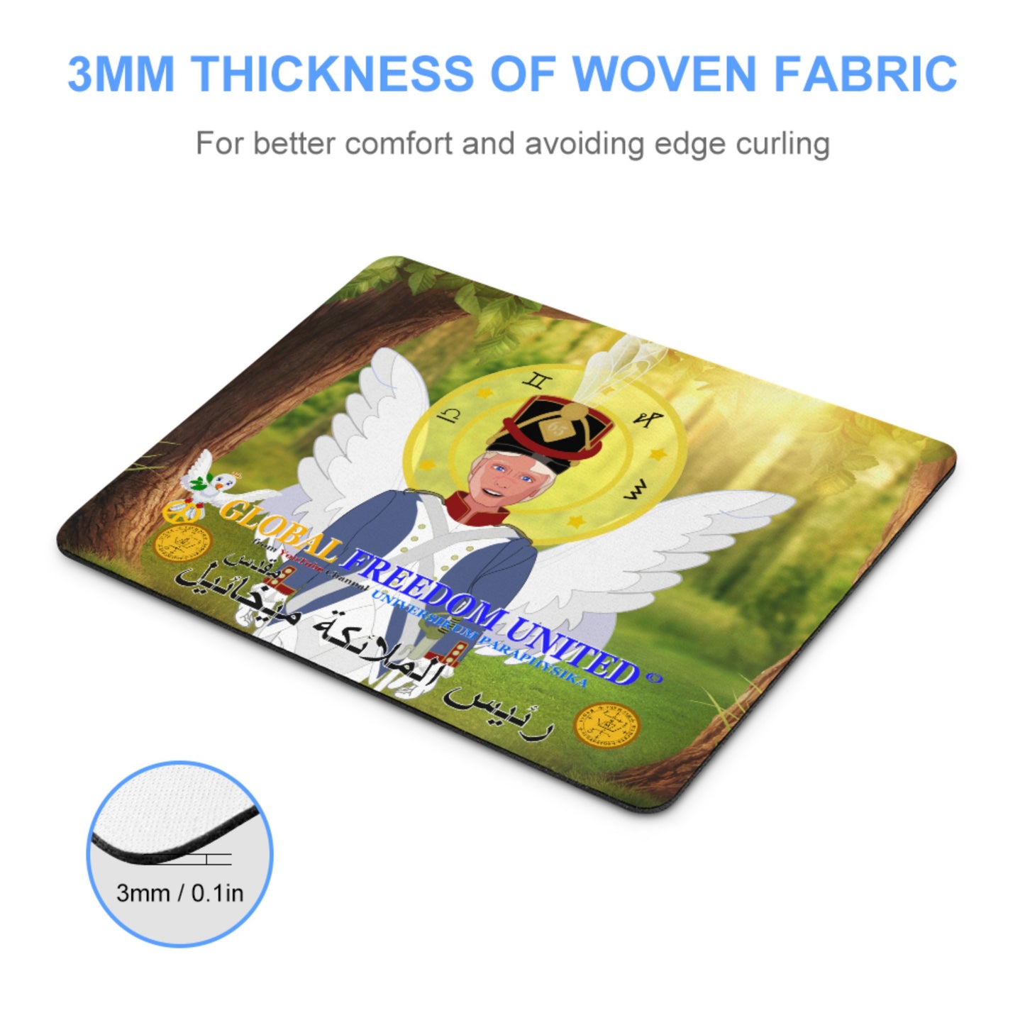 Mouse Pat Global Freedom United Archangel Michael Arabic V3
