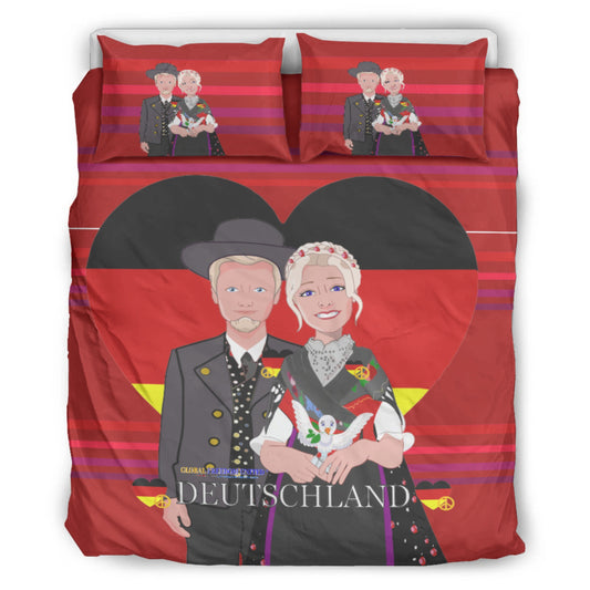 Bed Line GLOBAL FREEDOM UNITED© Couple Germany V1 Red