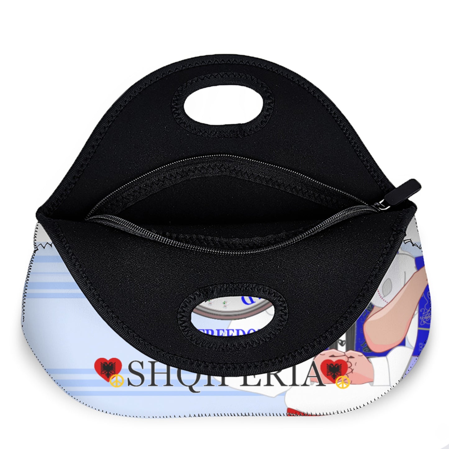 Meal Bag GLOBAL FREEDOM UNITED© Couple Albania Light Blue